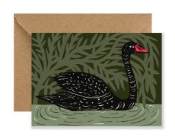 Black Swan Greeting Card