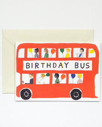 Birthday Bus - card