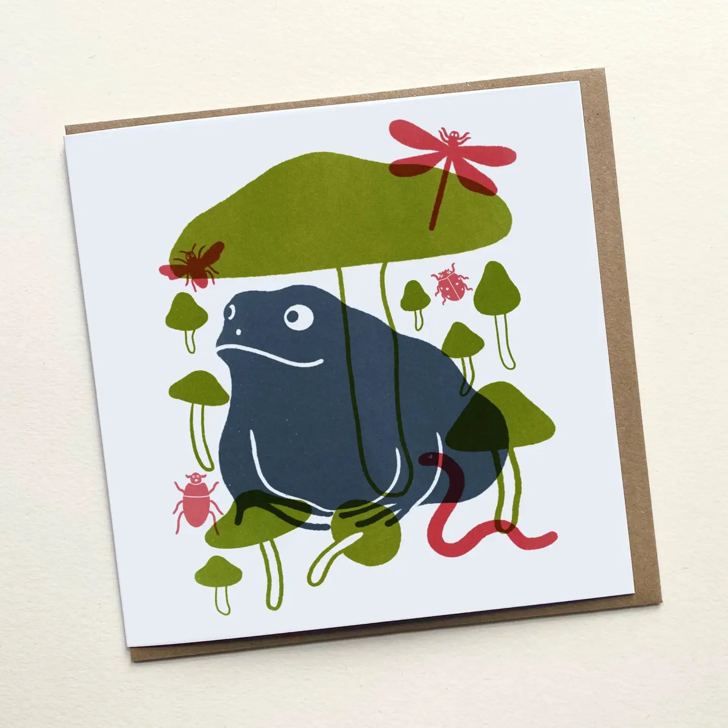 Insryption Frog Card Happy Frog Square Card – Chelsea Physic Garden Enterprises
