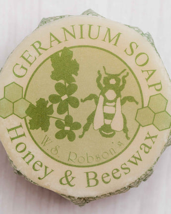 Honey and Beeswax Soap - Geranium 75g