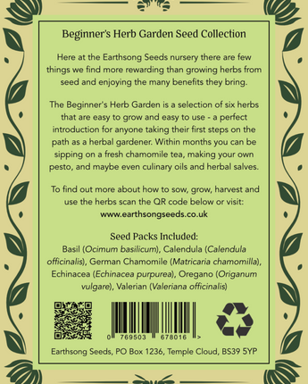 Beginner's Herb Garden Seed Collection