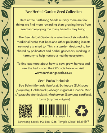 Bee Herbal Garden Seed Collection