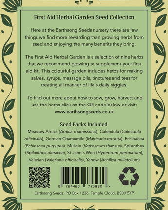 First Aid Herbal Garden Seed Collection