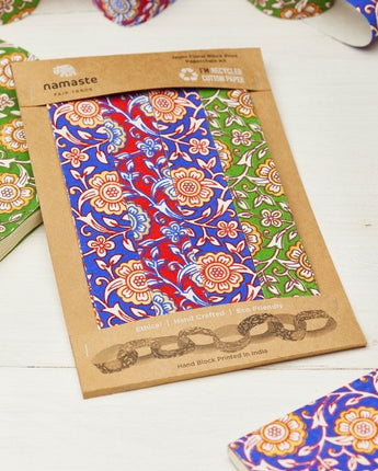 Jasmi Floral Block Print Paperchain Kit