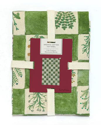 15th Century Illustrated Herbs - Tea Towel