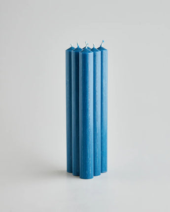 7/8" Dinner Candles - Bedruthan Blue