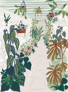 The Tropical Corridor - Holly Woodman Giclee Print - size A3