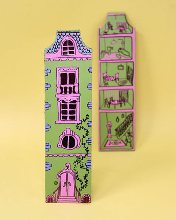 Dolls House Bookmark - Apple