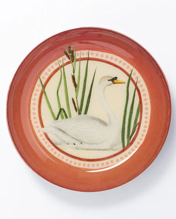 Swan - Round Enamel Tray