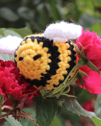 Black and Yellow Crochet Bee