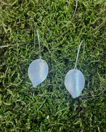 CPG Silver Leaf Drop Earrings