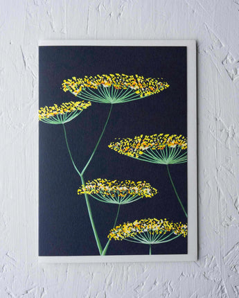 Fennel on Navy - card