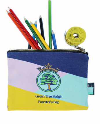 Green Tree Badge - Forester’s Case + Tape Measure + Colouring pencils