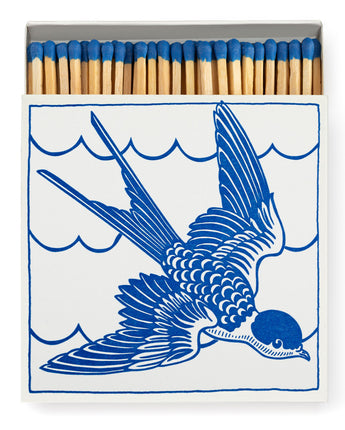 Square Matchbox with Swallow design