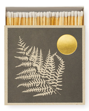 Square Matchbox with Fern design