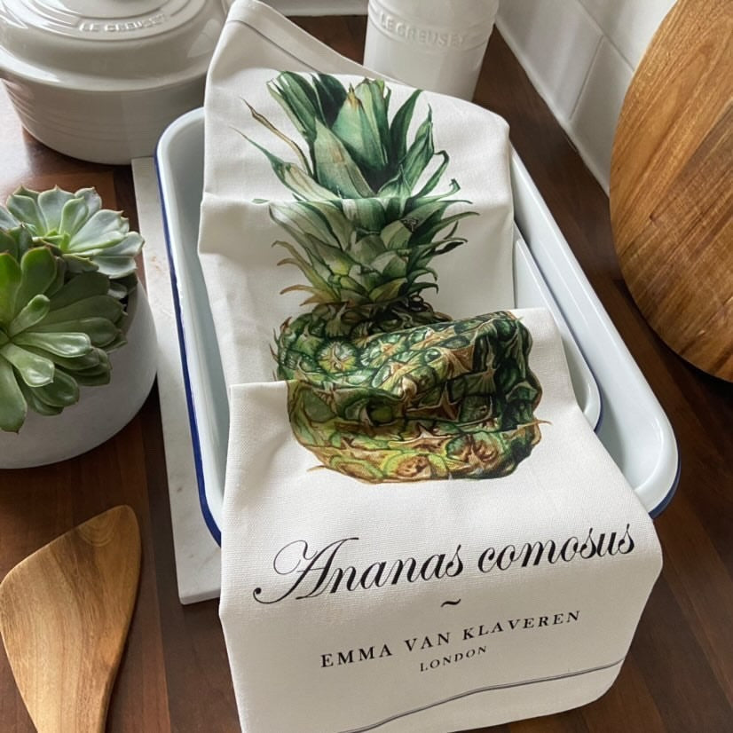 Emma's Botanicals Tea Towel: Pineapple